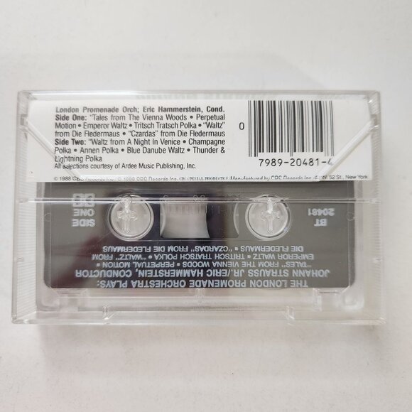 The London Promenade Orchestra Plays Johann Strauss Cassette Tape CBS Records 19 - Picture 2 of 5